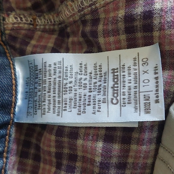 Carhartt Flannel Lined Relaxed Fit Jeans - Picture 5 of 16